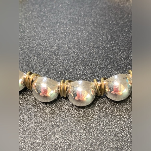 Silpada Vintage RARE Sterling Silver & Interlaced/Wrapped Brass Cuff Bracelet - Picture 9 of 11